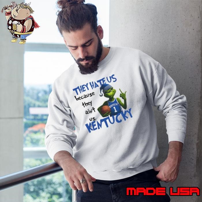They Hete Us Bacause They Ain’t Us Kentucky Grinch Basketball Christmas Sweatshirt