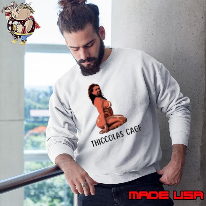 Thiccolas Nicolas Cage Meme Sweatshirt