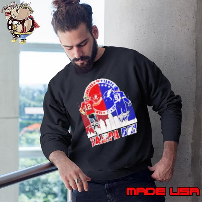 Tom Brady and Steven Stamkos Tampa Bay signatures Sweatshirt