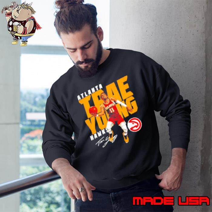 Trae Young Atlanta Hawks slant NBA basketball vintage Sweatshirt