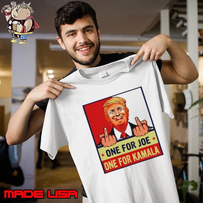 Trump Middle Finger One For Joe One For Kamala 2024 Unisex