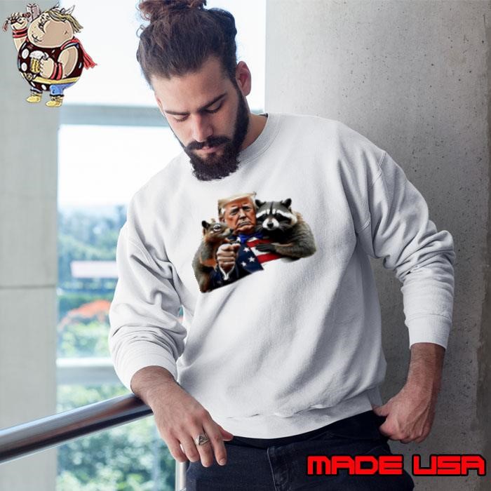 Trump Peanut Squirrel and Raccoon Sweatshirt