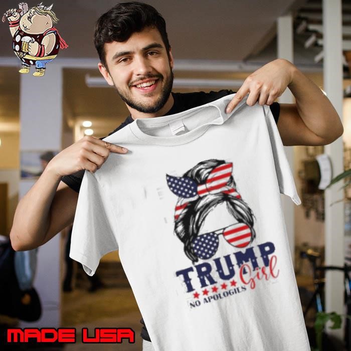 Trump girl no apologies American flag Unisex