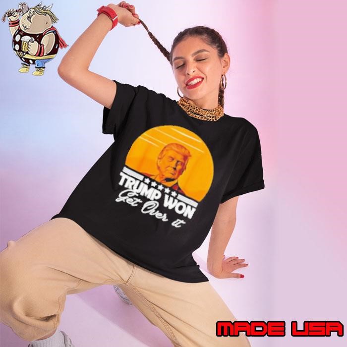 Trump won get over it 2024 vintage Ladies tee