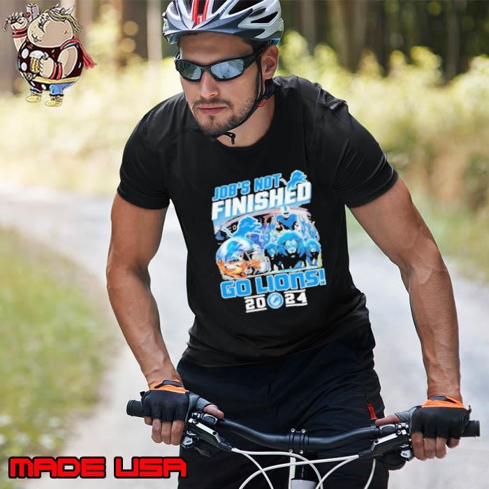 Vintage Detroit Lions Job’s Not Finished Go Lions 2024 Unisex