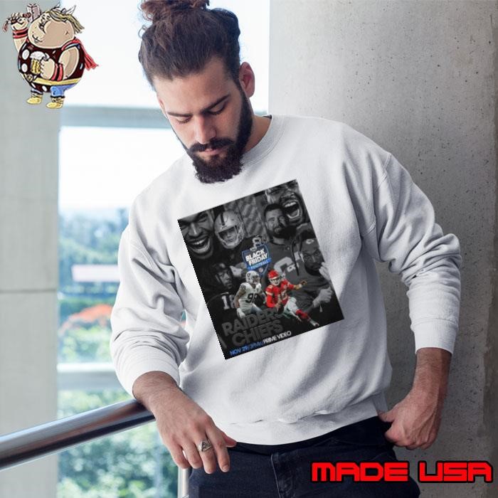 Week 13 NFL Kansas City Chiefs at Las Vegas Raiders Nov 29 2024 Black Friday Football Poster Sweatshirt