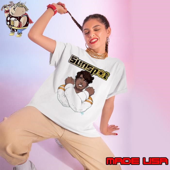 X Men 97 Sunspot Roberto da Costa Logo Ladies tee