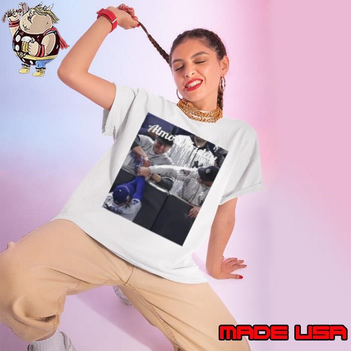 Yankees Fans Grabbing Mookie Betts Glove Almost Friday Ladies tee