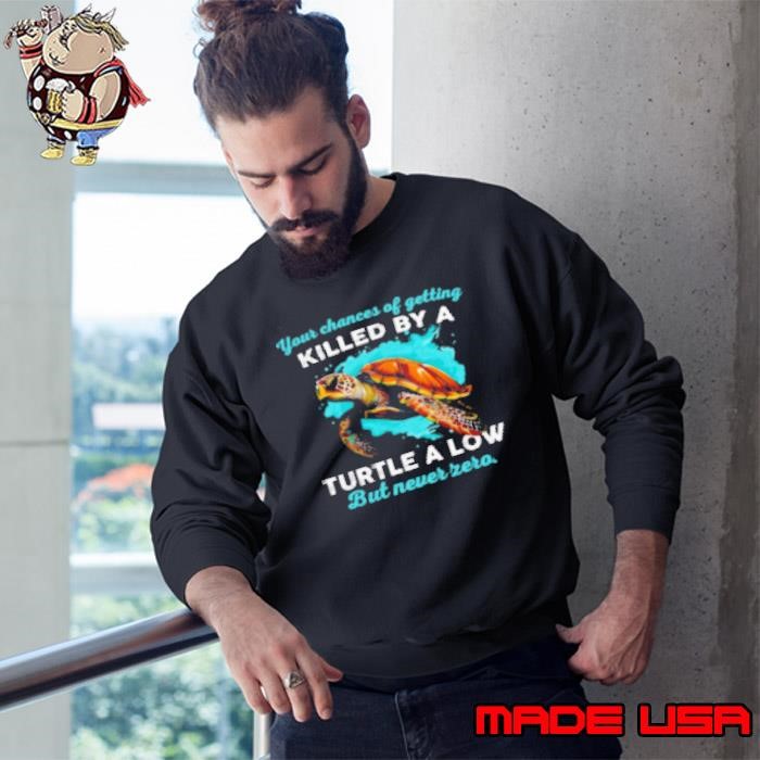 Your Changes Of Getting Killed By A Turtle Are Low But Never Zero Sweatshirt