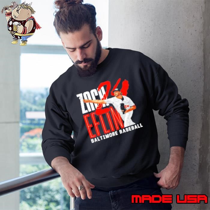 Zach Eflin 24 Baltimore Orioles Graphic Sweatshirt