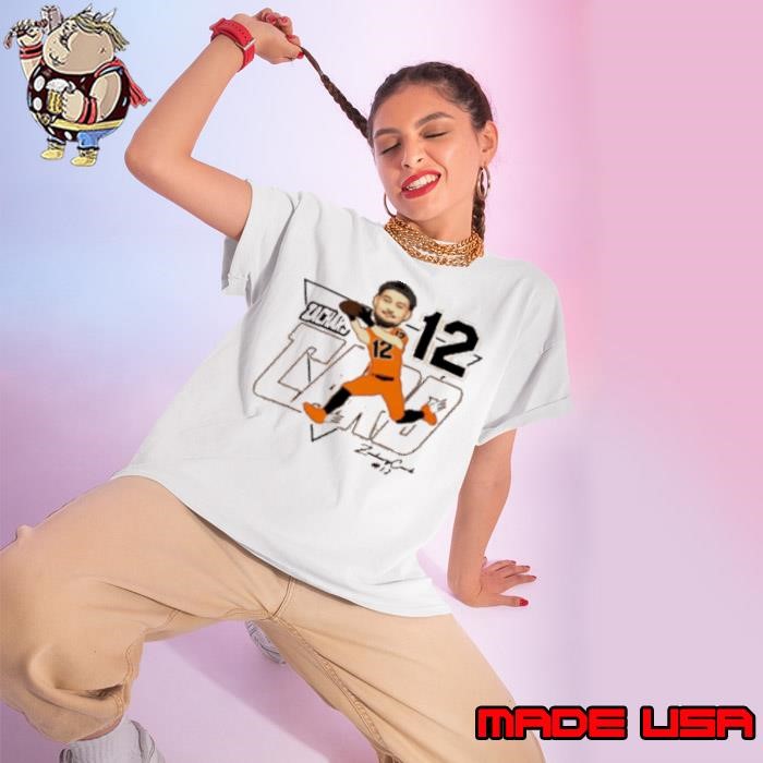 Zachary Card 12 Oregon State Beavers Caricature Signature Ladies tee