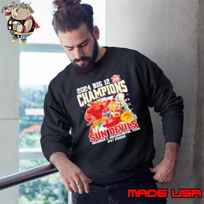 2024 Big 12 Champions Arizona State Sun Devils mascot Sweatshirt