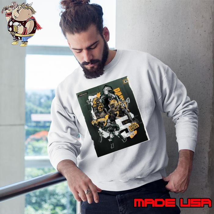 5 Total Sacks Green Bay Packers Brenton Cox Jr., Kingsley Enagbare, Lukas Van Ness, Kenny Clark Poster Sweatshirt