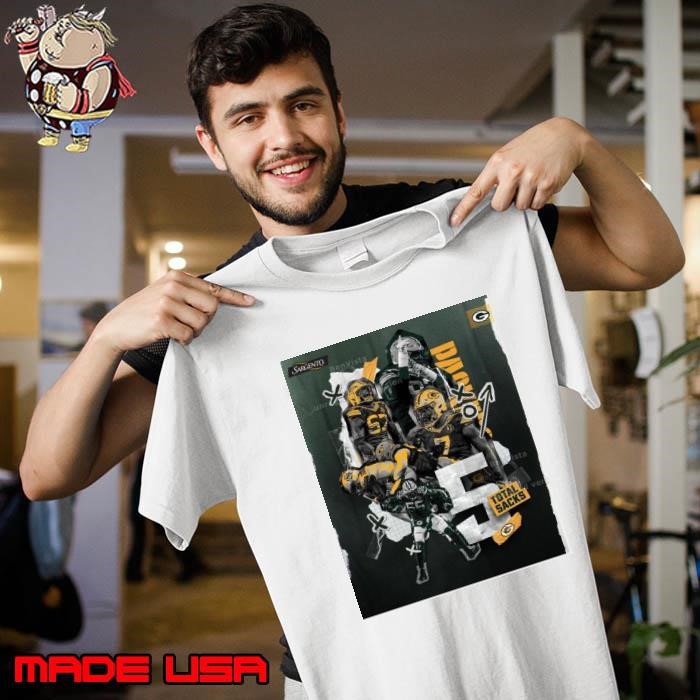 5 Total Sacks Green Bay Packers Brenton Cox Jr., Kingsley Enagbare, Lukas Van Ness, Kenny Clark Poster Unisex