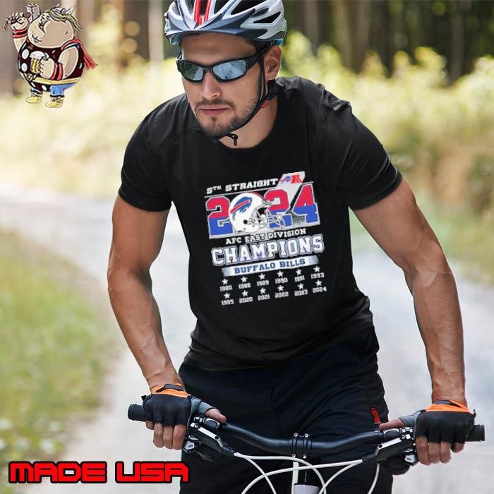 5th Straight AFC NFL Football East Division Champions Buffalo Bills 1980 2024 Unisex
