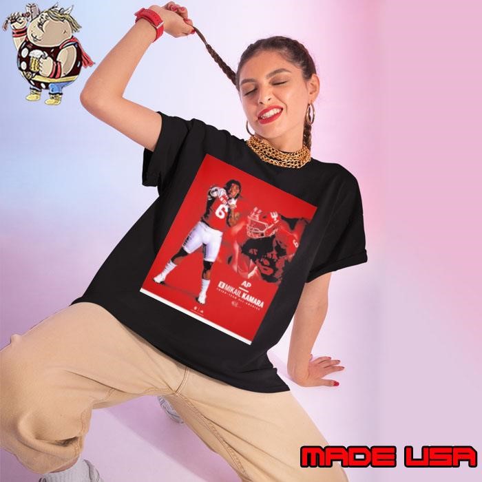 AP All-America Third-Team recognition for Mikail Kamara Indiana Hoosiers 2024 Poster Ladies tee