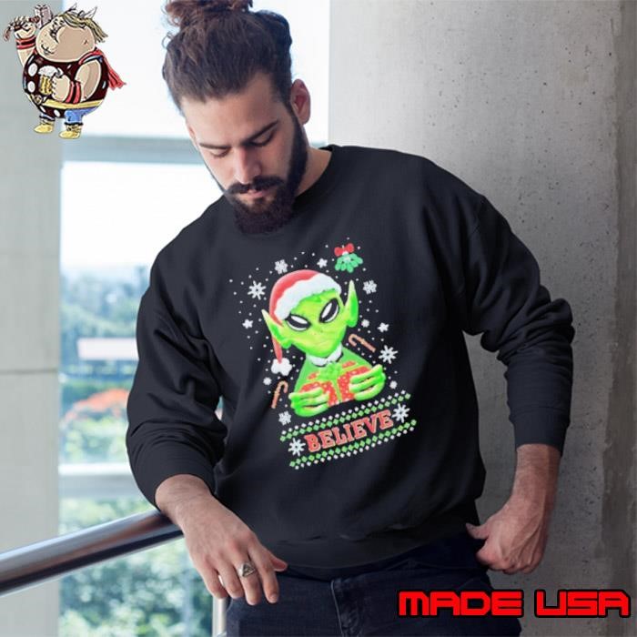 Alien believe Christmas Sweatshirt