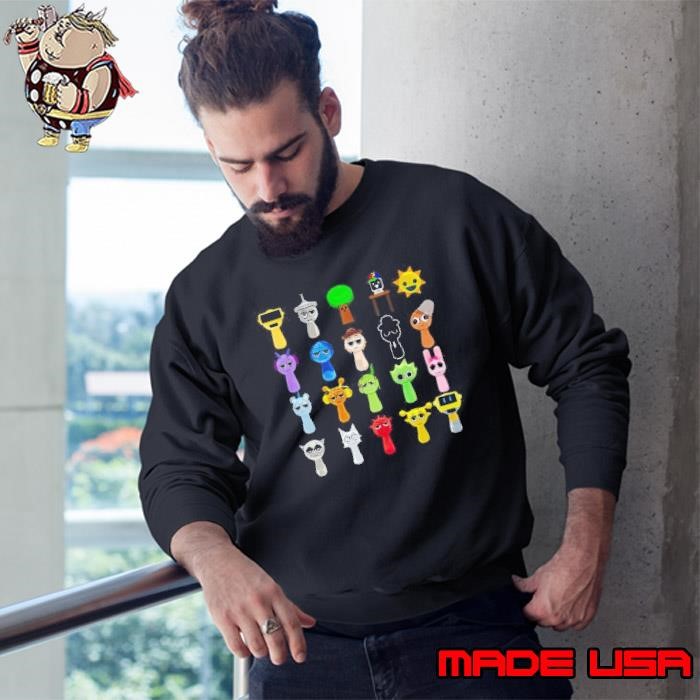 All My Sprunki Toys Boys Girls Kids Audult Sweatshirt