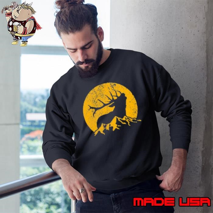 American Elk Hunter Dad Vintage Retro Bow Hunting Gift Sweatshirt