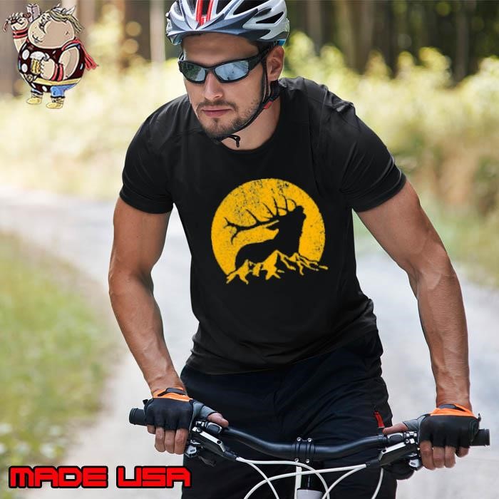 American Elk Hunter Dad Vintage Retro Bow Hunting Gift Unisex