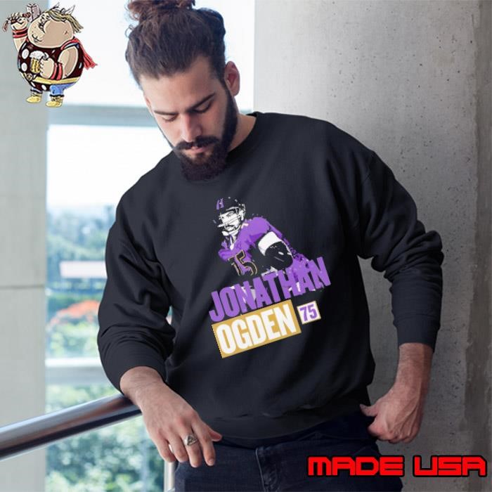 American former professional football jonathan ogden paint Sweatshirt