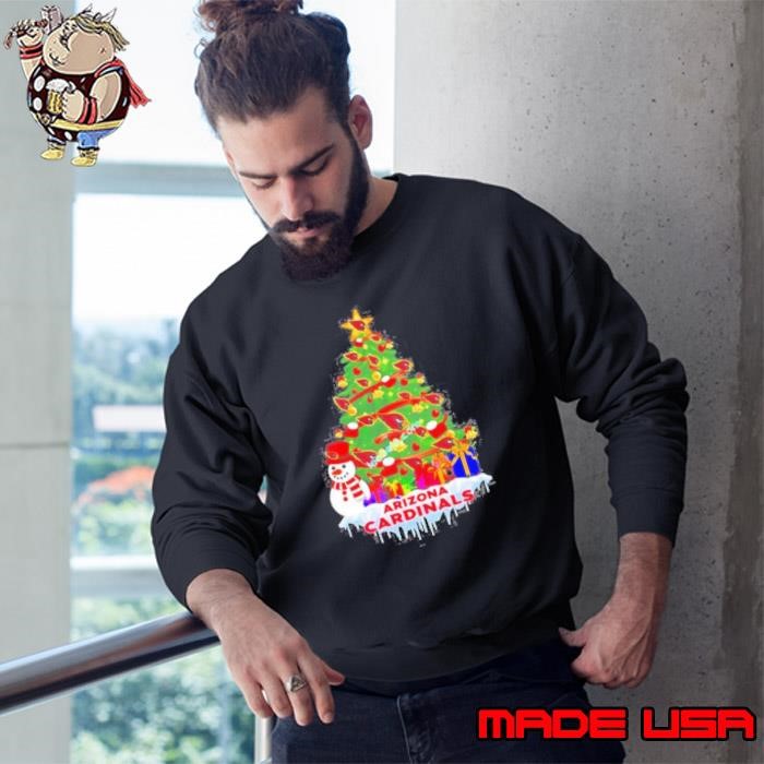 Arizona Cardinals Logo Tree Merry Christmas Sweatshirt
