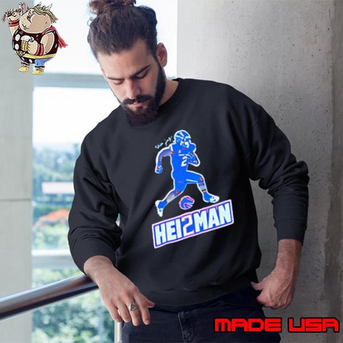 Ashton Jeanty Hei2man Boise State Broncos cartoon Sweatshirt