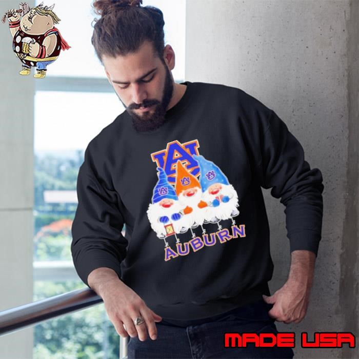 Auburn Tigers Fans Gnomies Merry Christmas Sweatshirt