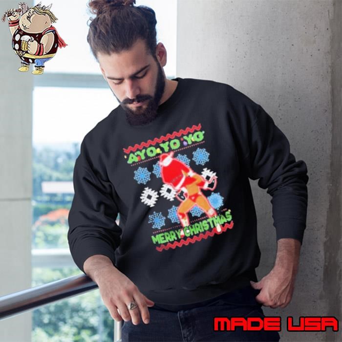 Ayo Yo Yo Merry Christmas Wrestling Ugly Christmas Sweatshirt