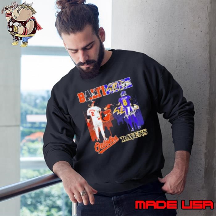Baltimore Orioles Gunnar Henderson And Baltimore Ravens Lamar Jackson 2024 Sweatshirt