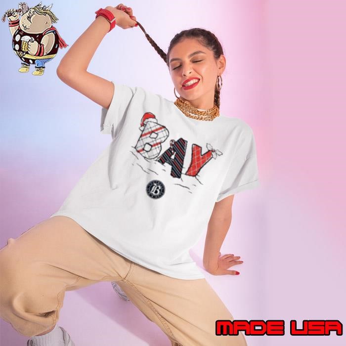 Bay FC Logo Holiday Merry Christmas Ladies tee