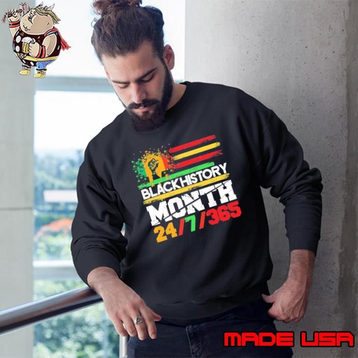 Black History Month African American Heritage Flag Sweatshirt