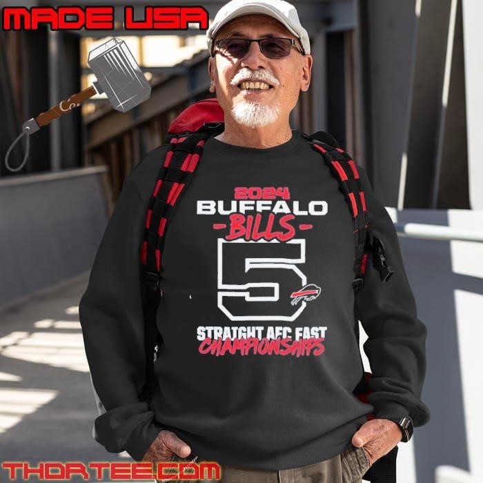 Buffalo Bills 5 Straight AFC East Division Championships Sweatshirt