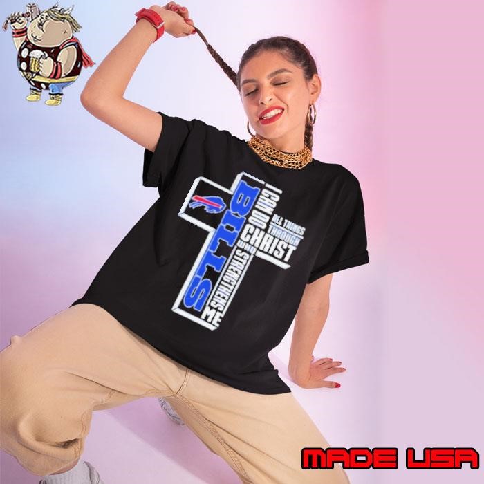 Buffalo Bills I can do all things through Christ who strengthens me Ladies tee