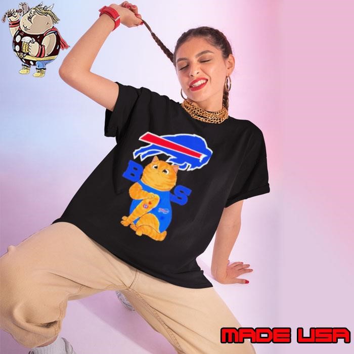 Buffalo Bills My Cat Loves Tattoo Ladies tee