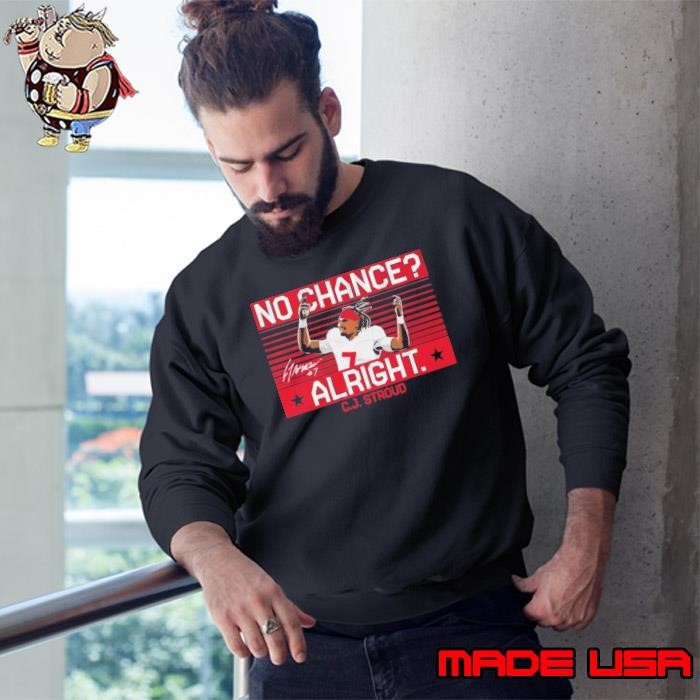 C.J. Stroud No Chance All Right American professional football quarterback Houston Texans Sweatshirt