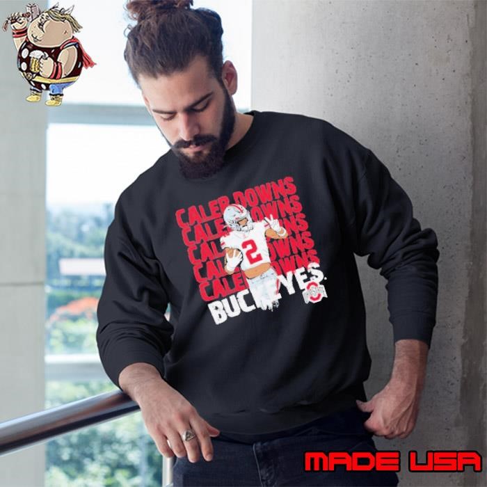 Caleb Downs Ohio State Buckeyes Peace Sign Sweatshirt