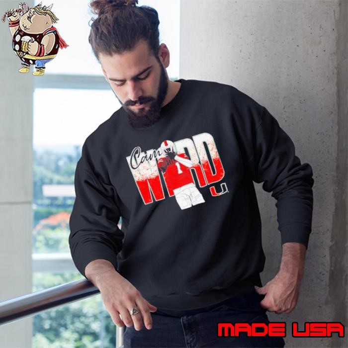 Cam Ward no 1 Miami Hurricanes cartoon signature Sweatshirt