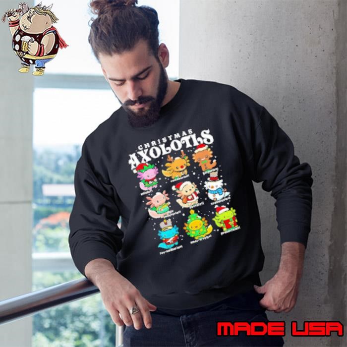 Christmas Axolotls characters Shirt