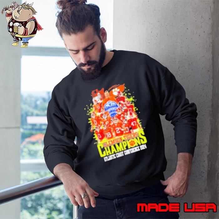 Clemson Tigers 2024 Champions Atlantic Coast Conference Sweatshirt
