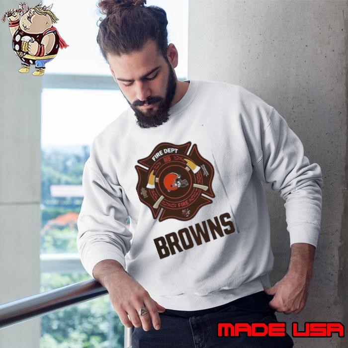 Cleveland Browns Firefighter Appreciation logo Sweatshirt