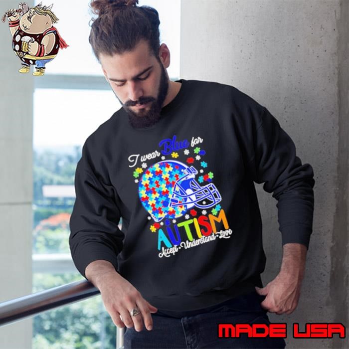 Cleveland Browns I wear blue for Autism accept understand love Sweatshirt