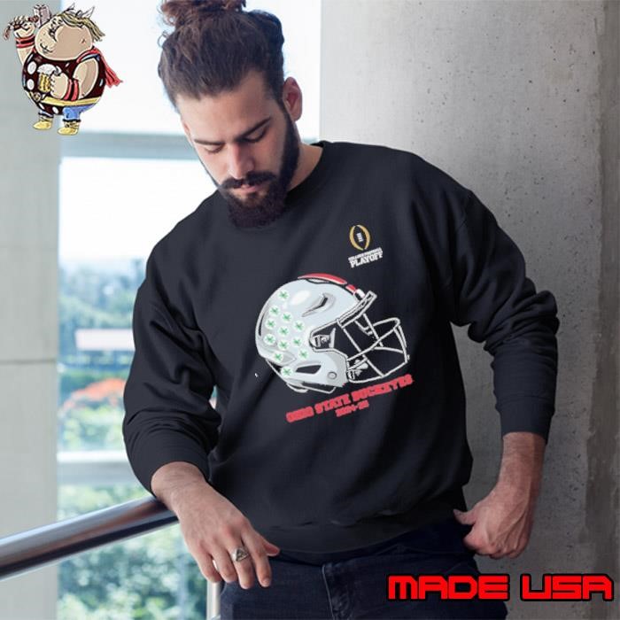 College Football Playoff 2024 2025 Ohio State Buckeyes Helmet T Sweatshirt