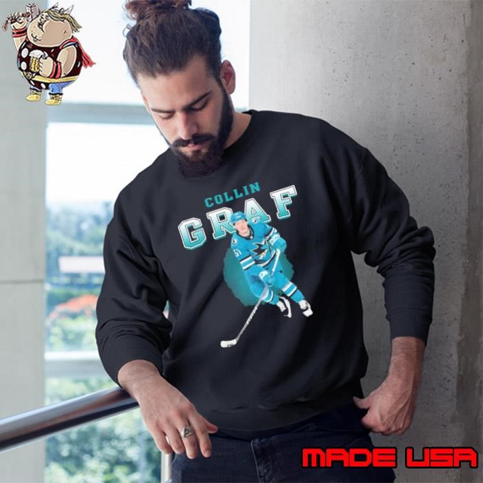 Collin Graf American professional ice hockey player San Jose Barracuda Sweatshirt