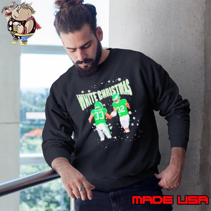 Cooper DeJean Reed Blankenship White Christmas Eagles Football Sweatshirt