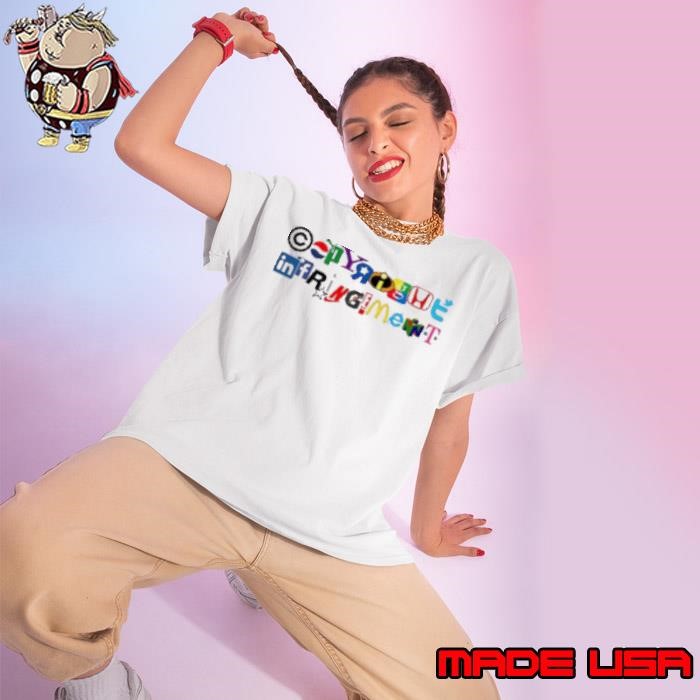 Copyright infringement logo brands Ladies tee