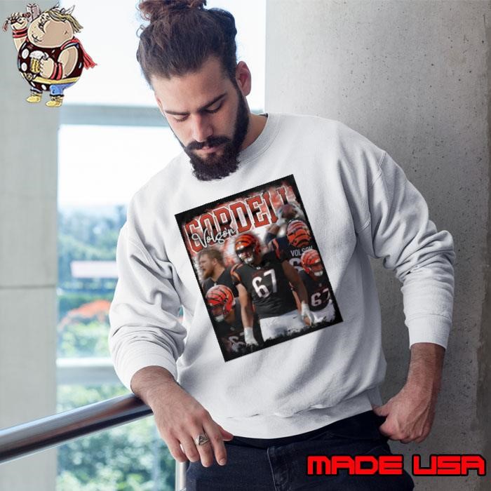 Cordell Volson American professional football guard Cincinnati Bengals Sweatshirt