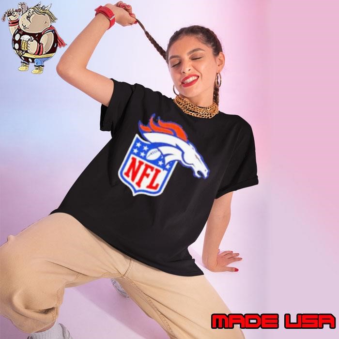 Denver Broncos X NFL logo Ladies tee