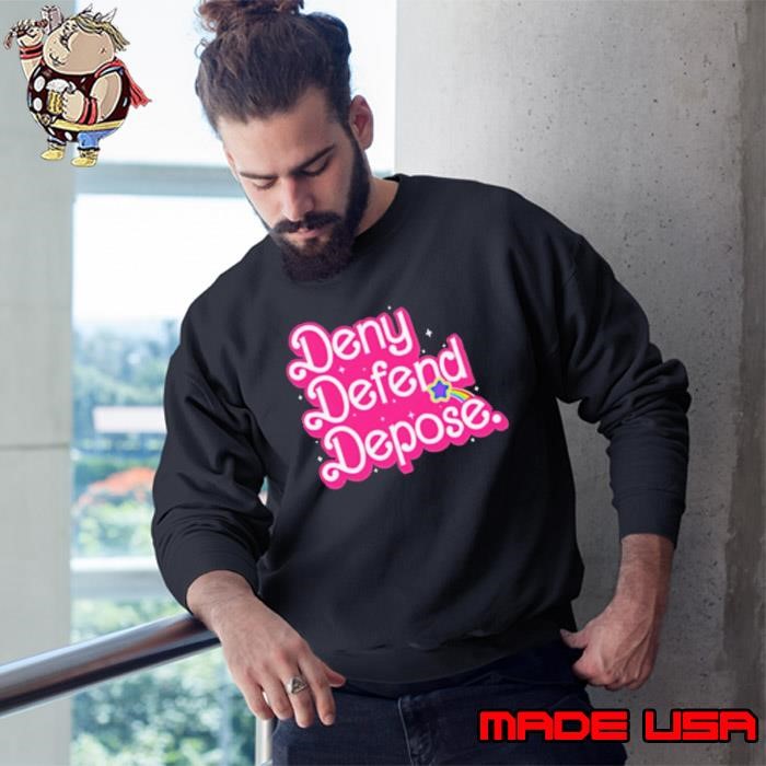 Deny Defend Depose Barbie Pink Sweatshirt