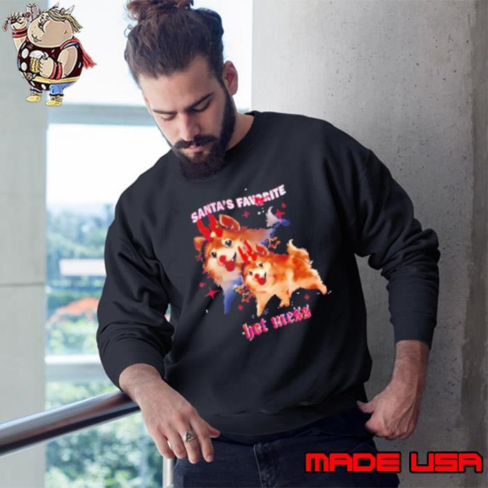 Dog Santa's favourite hot mess Christmas Sweatshirt